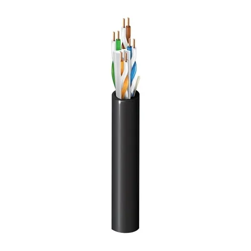 Belden 2148A 0101000 CAT6a 23/4 Cable, Indoor / Outdoor, U/UTP, CMR / CMX, PVC Jacket, Black