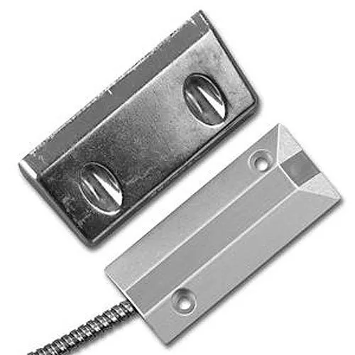 Edwards Signaling Overhead Door Floor Mount Magnetic Contact, N.O. 7.5W/VA 3" Sense Range, Aluminum 100V AC/DC max., 0.5A max., 7.5W/VA max.