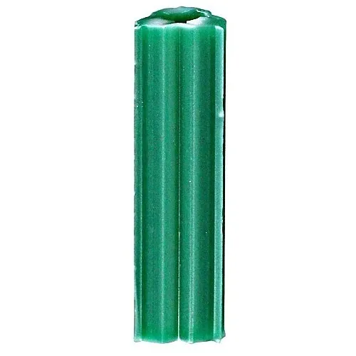 Dottie 222 #10-#12 Green Ribbed Tubular Plastic Anchor