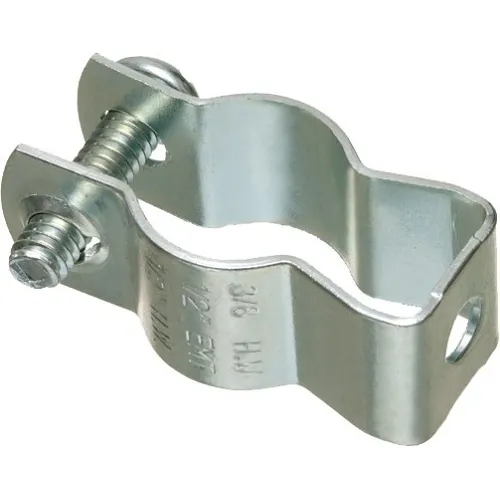 Arlington 2225 2-1/2 Pipe Hanger with Formed Thread and 1/4 Bolt, Plated Steel, Silver