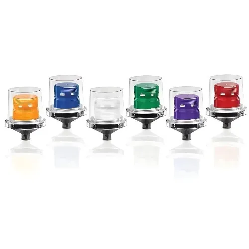 Federal Signal 225XST-I-024R Electraray Hazardous Location Limited In-Rush Strobe Warning Light, Type 4X, IP66, IP69K, Red Lens, Black