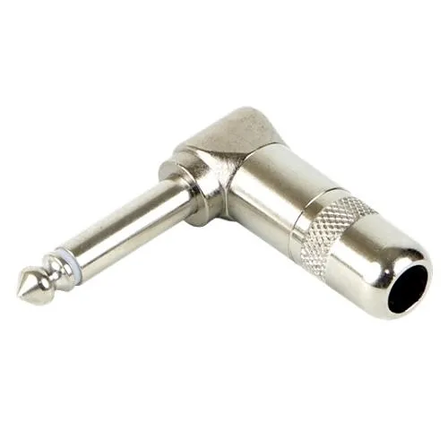 Switchcraft 226 Mono 2-Conductor Cable Mount Plug, Round Metal Handle with Solder Contacts, 1/4"