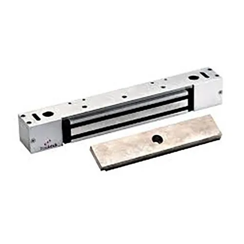 DynaLock 2268-10 228 Series 1200 lb Single Classic Low Profile Electromagnetic Lock Outswing, Time Delay, Anti-Tamper and Door Status Switches, Satin Aluminum
