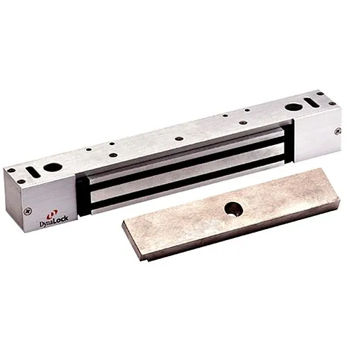 DynaLock 2268-10 2268 Series 1200 lb Single Classic Low Profile Electromagnetic Lock Outswing, Satin Aluminum