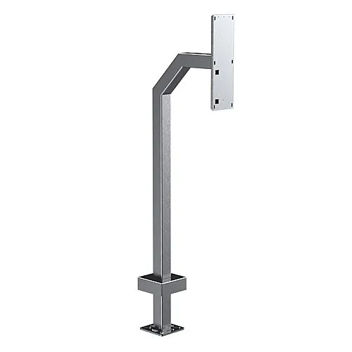 Pedestal Pro 22PE1-2NIP-03-304 Access Control Mounting Post, 42" Stainless Steel Pedestal for 2N IP Verso Triple Model