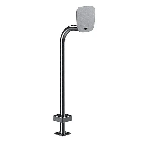 Pedestal Pro 22PE1-BUT-03-304 Access Control Mounting Post, 42" Stainless Steel Gooseneck Pedestal for ButterflyMX Systems, 12" Surface