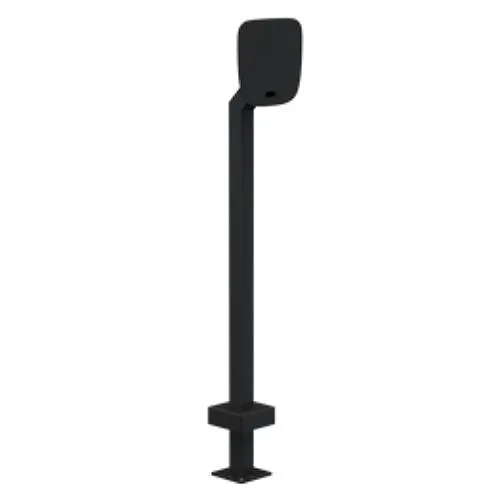 Pedestal Pro 22PE1-BUT-04-CRS Access Control Mounting Post, 44" Steel Gooseneck Pedestal for ButterflyMX 12" Surface Devices