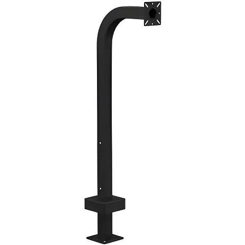 Pedestal Pro 22PE1-EBMU-01-CRS 42" Wrinkle Gooseneck Pedestal, Black
