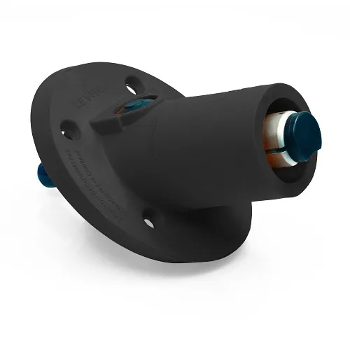 Leviton 22R23-SE 22 Series Male Panel Mount Receptacle, 30°, Black