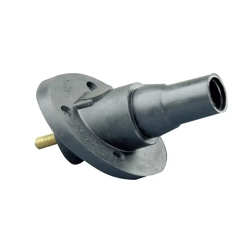 Leviton 22R24-E 22 Series Ball Nose Female Panel Receptacle, Threaded Stud