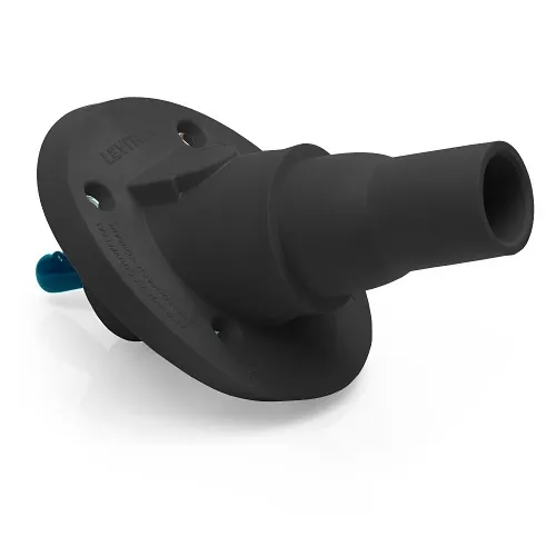 Leviton 22R24-SE 22 Series Female Panel Mount Receptacle, 30°, Black