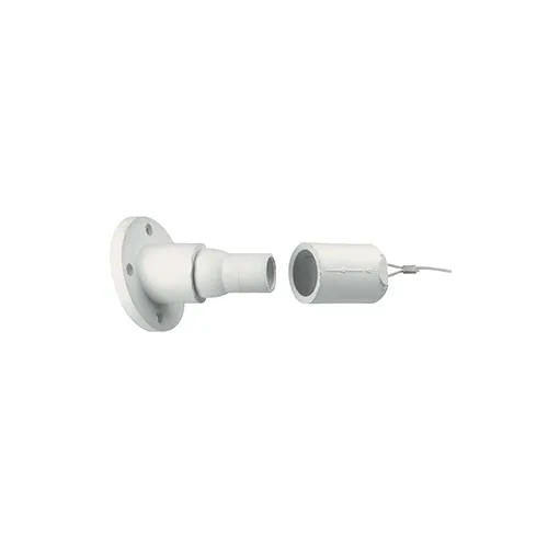 Leviton 22R26-W 22 Series Ball Nose In-Line Threaded Female Panel Receptacle, 15°, White