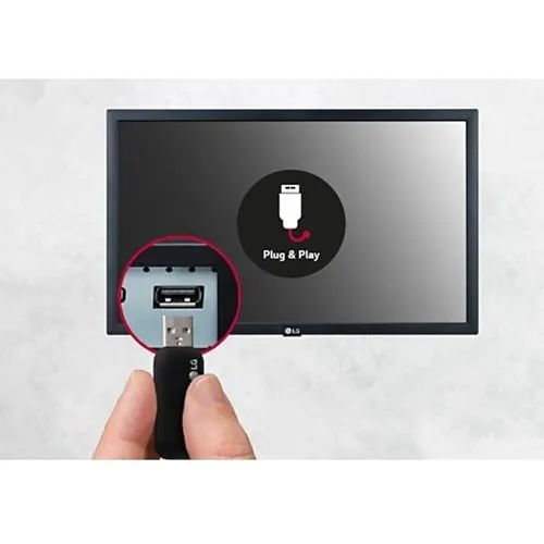 LG 22SM3G-B 22" IPS FHD LED Back-lit Digital Display with Embedded CMS, Quad Core SoC with webOS 4.0, Smart Signage Platform and Built-in WiFi