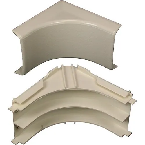 Wiremold 2317DFO-WH 2300 Series Radiused Divided Internal Elbow Fitting, TAA Compliant, White