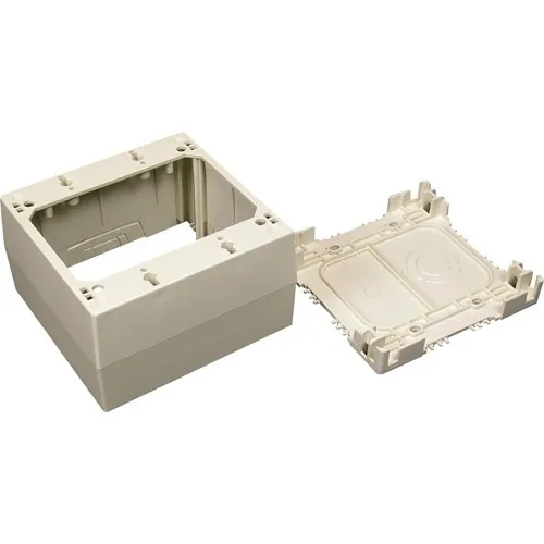 Wiremold 2344-2, 2-Gang Extra Deep Device Box Fitting, TAA Compliant, Ivory