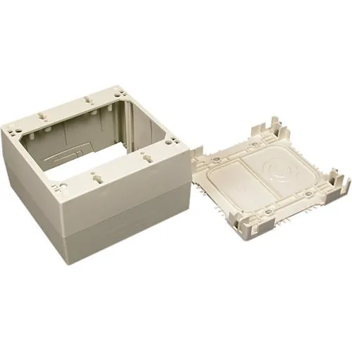 Wiremold 2344 1-Gang Extra Deep Device Box Fitting, TAA Compliant, Ivory