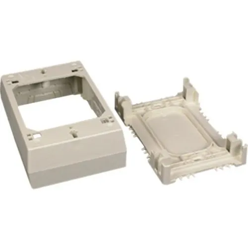 Wiremold 2347 1-Gang Device Box, TAA Compliant, Ivory