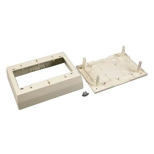 Wiremold 2348-3-WH 3-Gang Deep Device Box Fitting, TAA Compliant, White