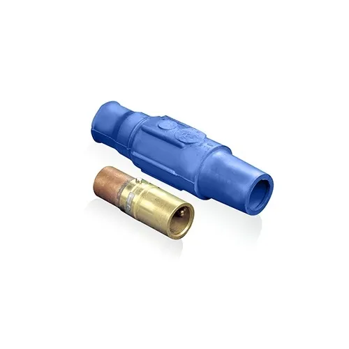 Leviton 23L25-B Female Latch Plug Taper Nose for 350-500 MCM, Blue