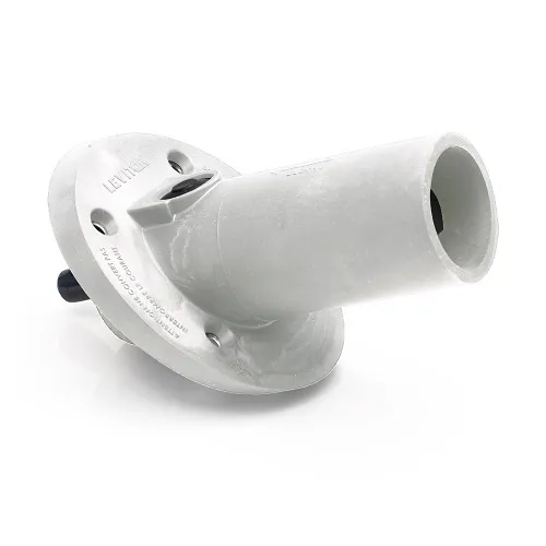 Leviton 23R23-SW 23 Series Male Panel Mount Receptacle, 30°, White