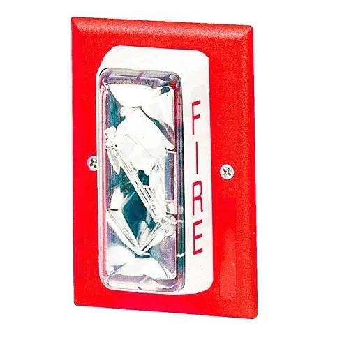 Edwards Signaling 2440S-110-R Straburst Frame Aluminum Polarized Red