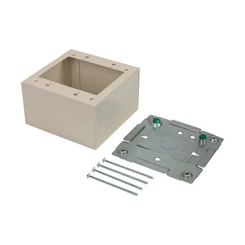 Wiremold 2444-2FW 2400 Series Extra Deep Device Box Fitting, TAA Compliant, Fog White