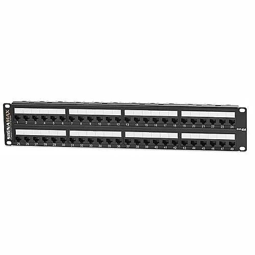 Signamax 24458MD-C6AC MD-Series Unscreened Patch Panels, 24-Port, CAT6A