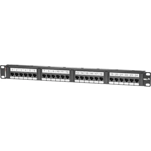 Signamax 24458MDX-C5E 24-Port CAT5e MDX-Series Patch Panel, 1U RMS