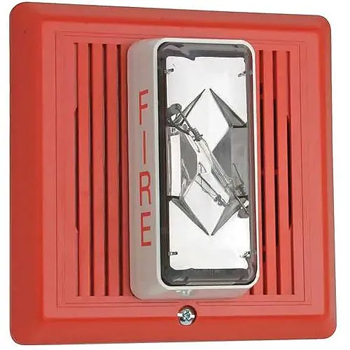Edwards Signaling 2452THS-15/75-R Strobe, Fire Alarm Signal, 15/75 CD, Red