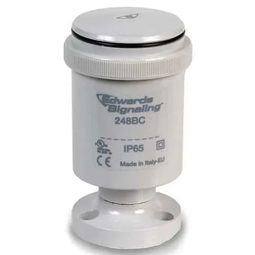 Edwards Signaling 200 Class 36 mm StackLight Wiring Base, Cover and Foot, gray, IP66, operating temperature -22 to 122 F