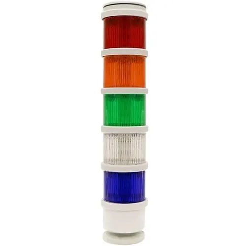 Edwards Signaling 248LEDMA24AD Stacklight Stack Light Module, 24VAC/DC, Amber with Gray Ring