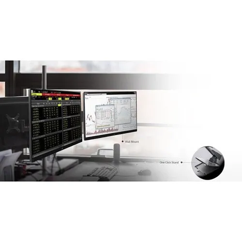 LG 24BK550Y-I 24" IPS FHD Monitor with Flicker Safe, Built-in Power, Adjustable Pivot Stand, Wall Mountable & Mini PC Connection Available