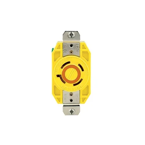 Leviton 24CM-10 Pin and Sleeve Plug, 3-Wire, 20A, 277V, Watertight