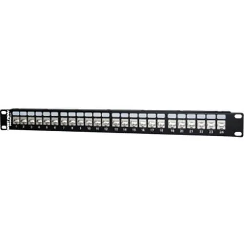 West Penn 24-Port CAT6 Patch Panel, Shielded