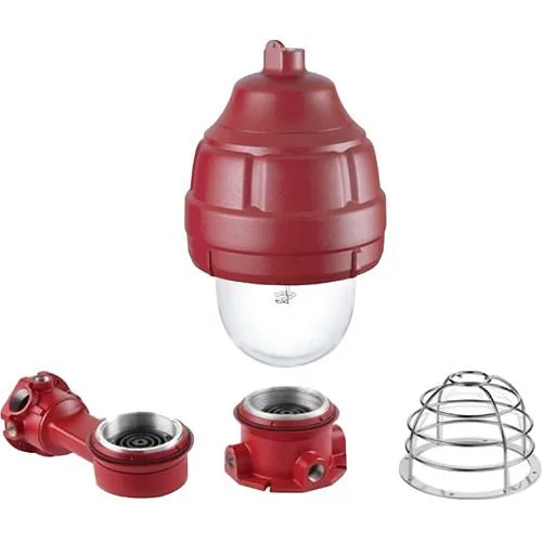 Federal Signal 24XSTHI-CN Security Strobe Light, Explosion-Proof, 24VDC, 4-Wire, Hearing Impaired, Modular, ULC Fire, Clear