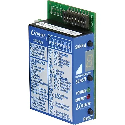 Linear 2500-2346 Plug-in Vehicle Loop Detector Module, Compatible with APeX Controller
