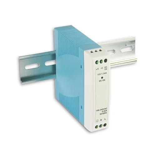 Lantronix 25135 Industrial DIN Rail Mounted Power Supply, 24VDC, 10W
