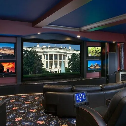 Draper 252133 Clarion 119" Fixed Projection Screen, HDTV, Matt White