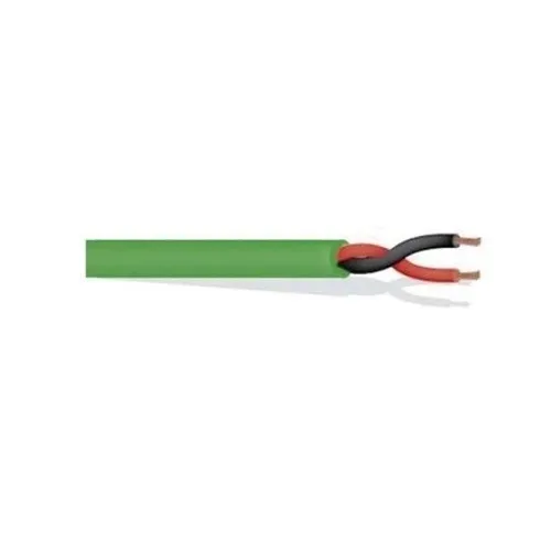 West Penn 25224BSGN1000 Plenum Audio Cable, 1P 18G STRD UNSHLD PLENII, 1000', Green