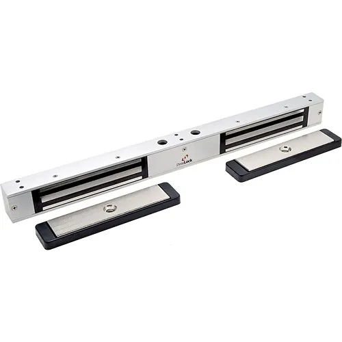 DynaLock 2522TJ2 Mini-Mag Electromagnetic Lock for Double Inswinging Door, Aluminum