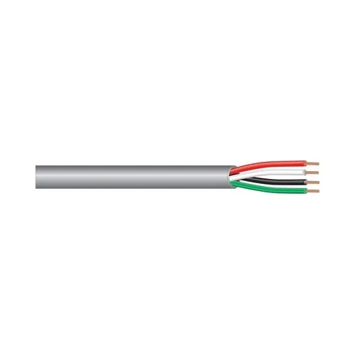 West Penn 25240B 22/4 Unshielded Plenum Cable, 1000' (304.8m), Gray