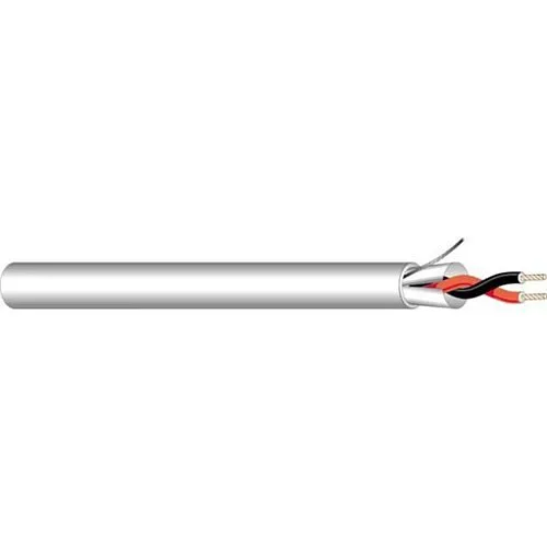 West Penn 25293BGY0500 18/2 Stranded Shielded Audio Cable, CMP, 500' (152.4m) Reel, Gray