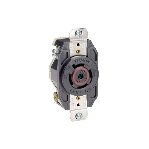 Leviton 2530 Receptacle Lock, 4-Pole, 5-Wire, L23-20R, 20A, 347/600V