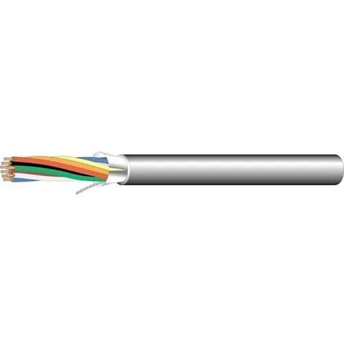 West Penn 253270BGY1000 22/6 Stranded Shielded Audio Cable, Plenum, CMP, 1000' (304.8m) Reel, Gray