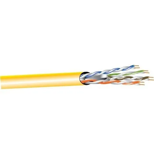 West Penn 254246EZWH1000 CAT6 Plenum Cable, 23/4 Solid BC, Unshielded, UTP, CPM, LP, 1000' (304.8m) Reel, White