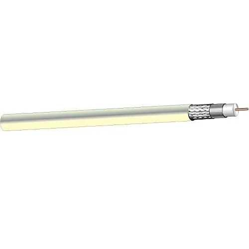 West Penn 25819IV1000 20/1 HD-SDI Coax Video Cable, Plenum, 1000', Ivory