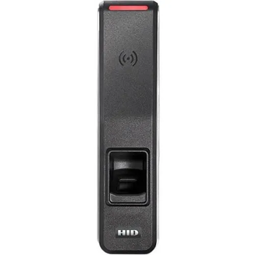 HID 25BNKS-10-000000 HID 25BNKS Signo 25B Biometric Reader, Pigtail, Supports High Frequency Credentials, HID Mobile Access Mobile IDs with NFC and Bluetooth Smart, Black with Silver Trim
