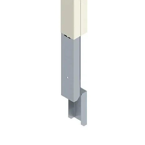 Wiremold 25DTC-E5 Tele-Power Series Blank Steel Pole Extender, 5', Ivory