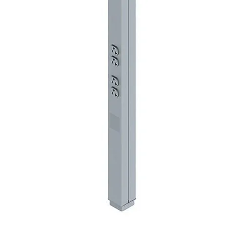 Wiremold 25DTP-415DG 25DTP Series Steel Tele-Power Pole, Designer Gray