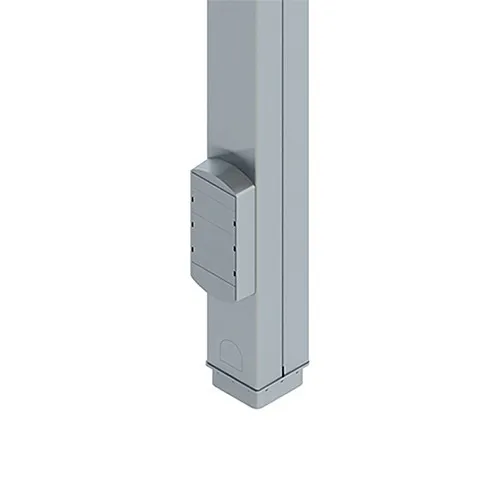 Wiremold 25DTP-4ACT 25DPT Series Commercial Tele-Power Pole with Duplex Receptacles, 10'L, Ivory